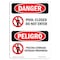 Signmission Safety Sign, OSHA, 10" Height, Rigid Plastic, Pool Closed Do Not Enter With Symbol, Span OS-DS-P-710-VS-1636 - alternate 1